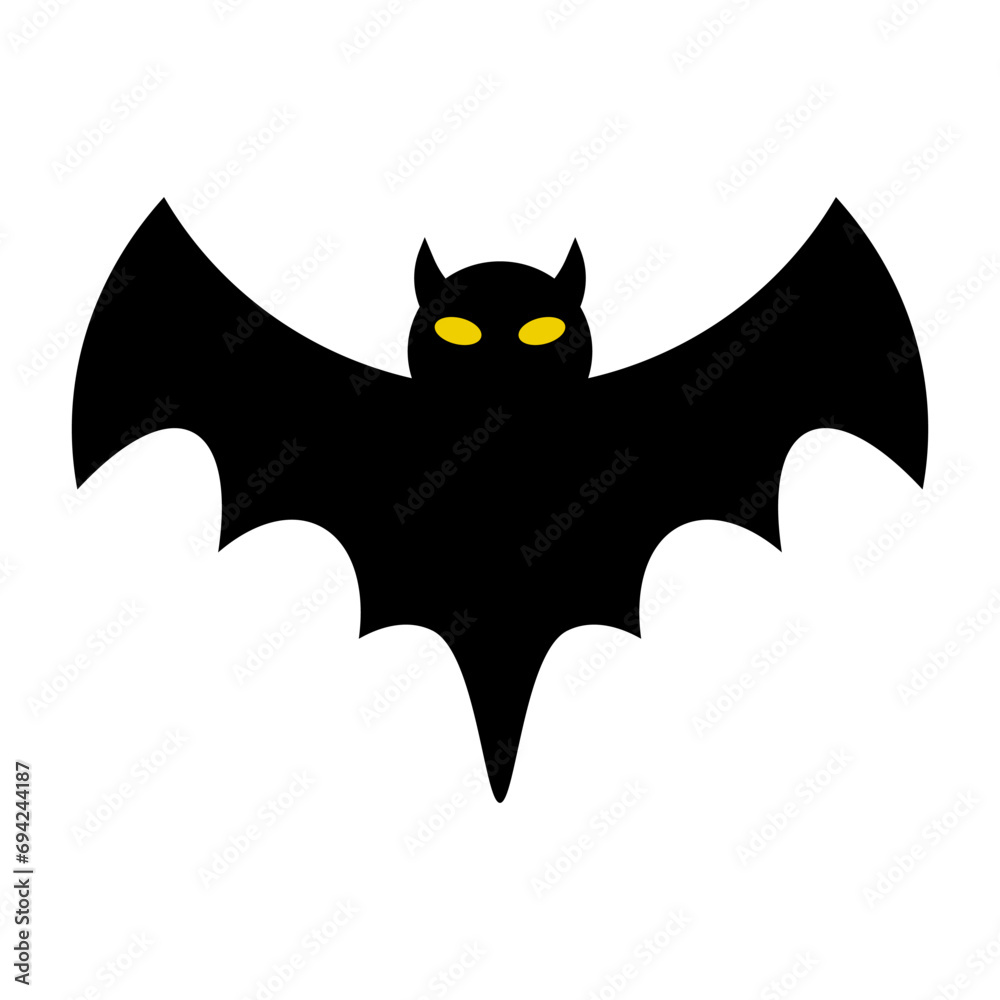 Animal bat icon. Halloween decoration. Vector.