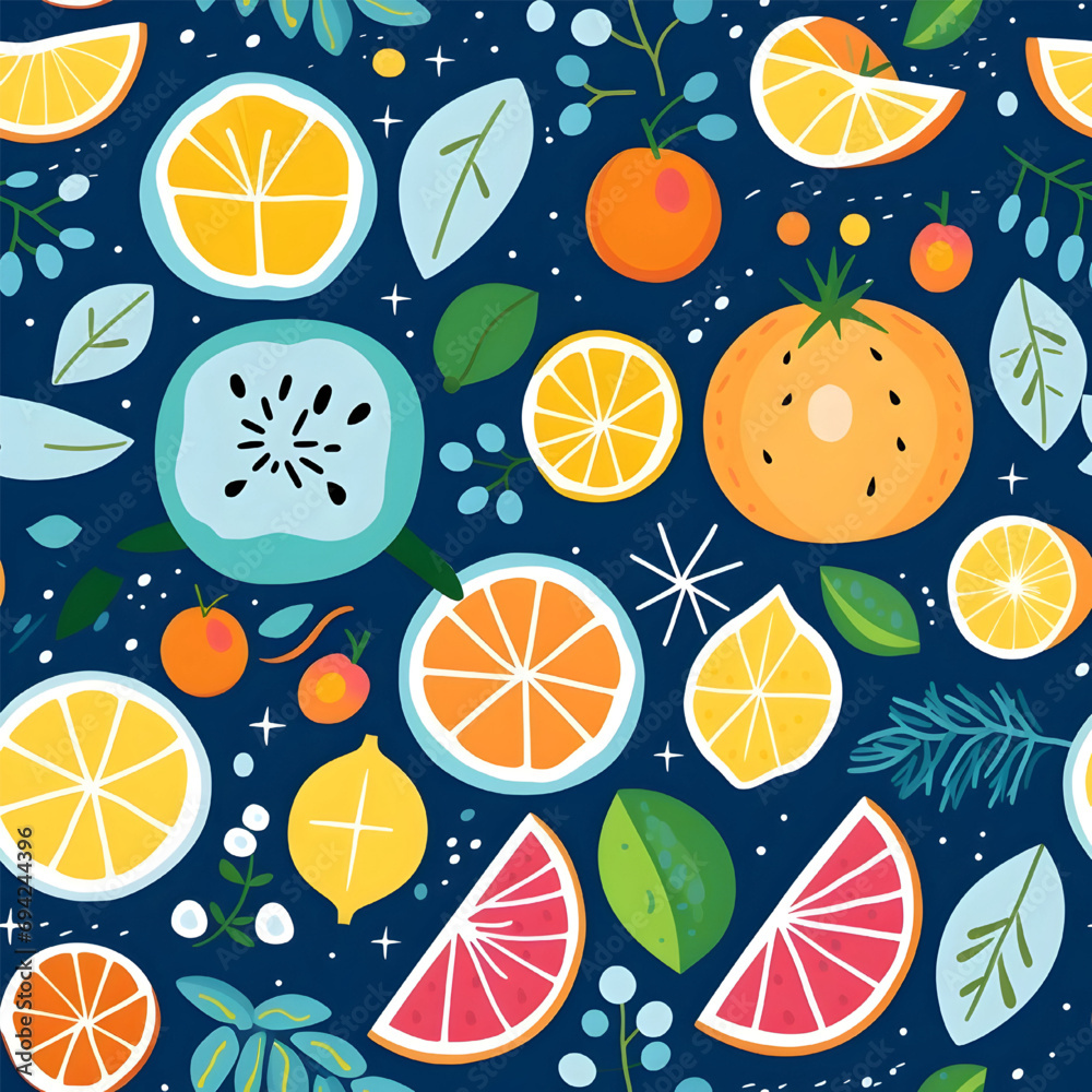 seamless pattern with oranges seamless pattern with oranges
