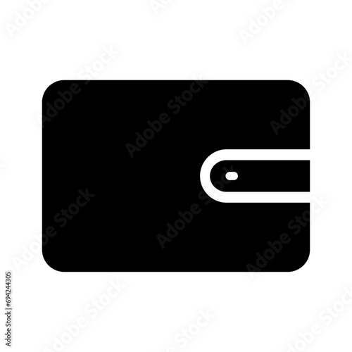 Wallet silhouette icon. Payment silhouette icon. Vector.