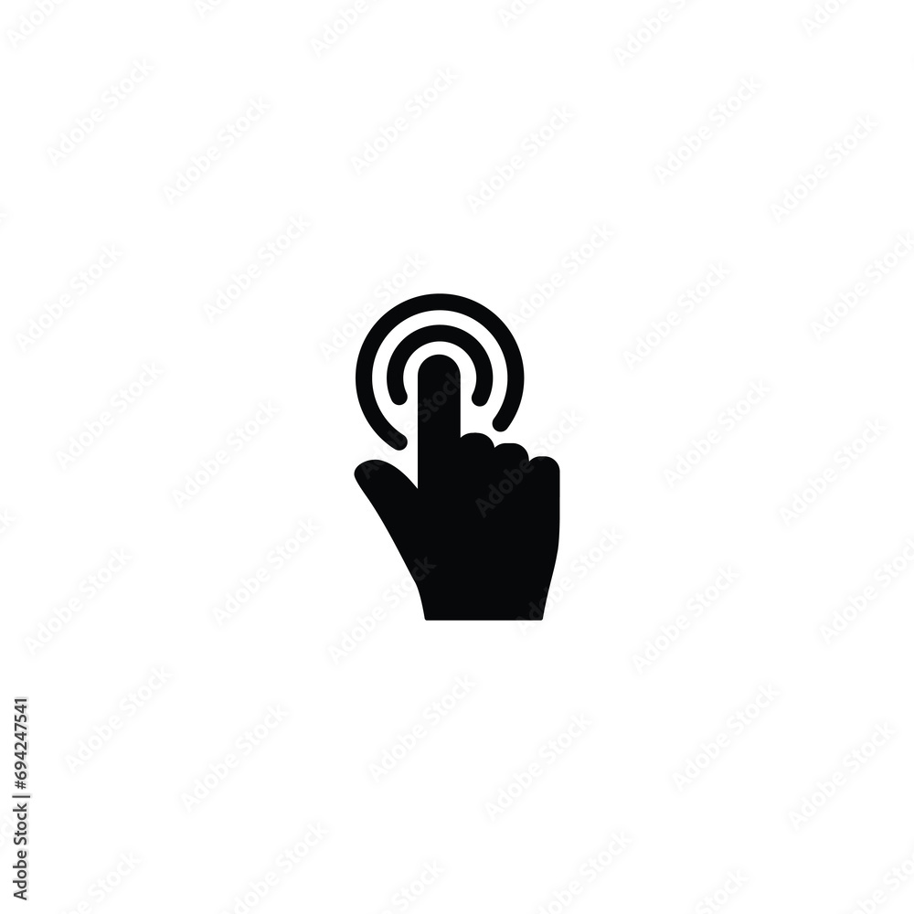 Obraz premium Hand cursor click icon vector for web site Computer and mobile app