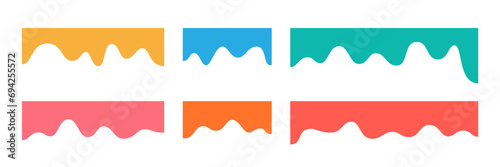 Liquid Melting Shape. Abstract Fluid Design Elements for Background.