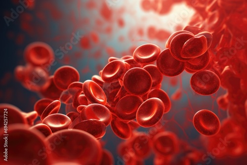 red blood cell biology background