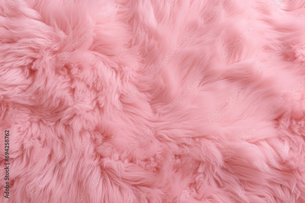 Abstract pink sheep wool , soft fur texture , beautiful wool hair