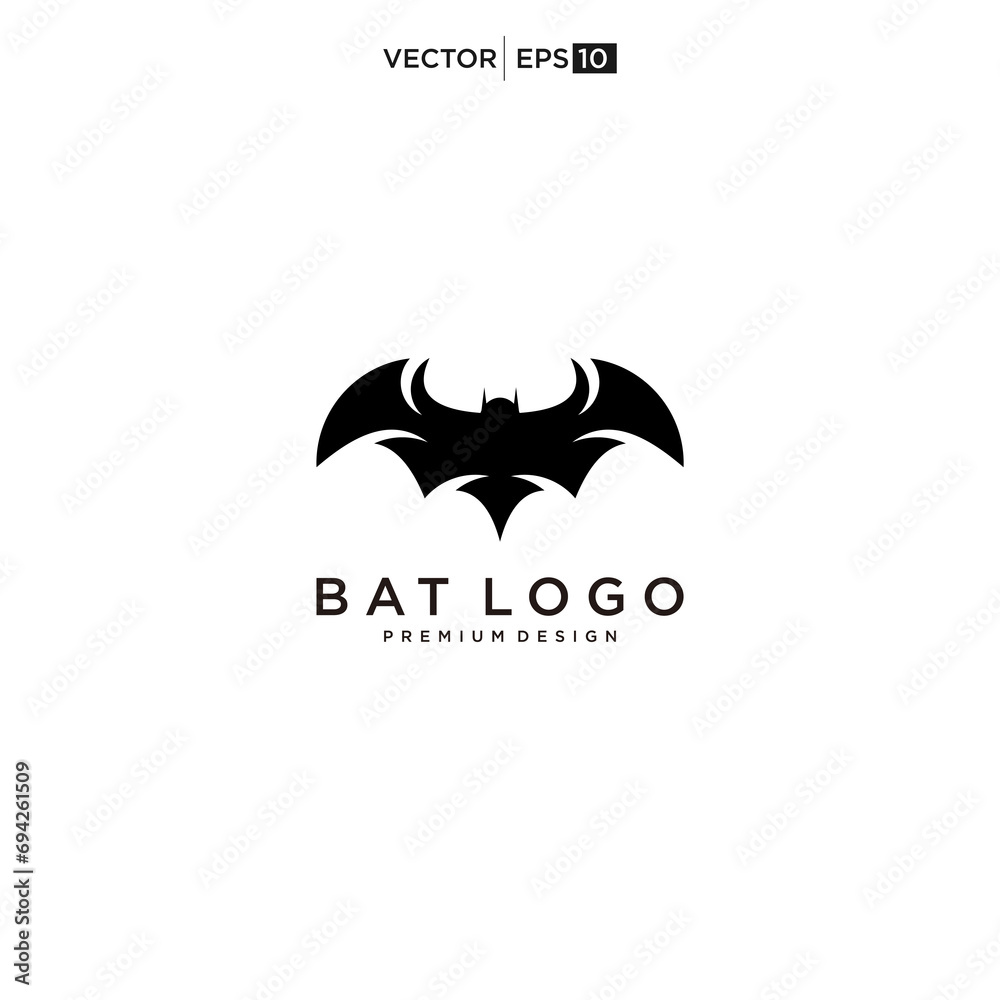 bat open wings flying concept elements logo vector icon bat open wings flying concept elements logo vector icon