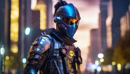 sci-fi costume, futuristic rendering