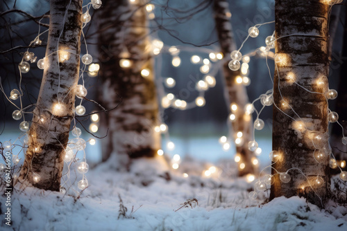 christmas tree with lights © Denis