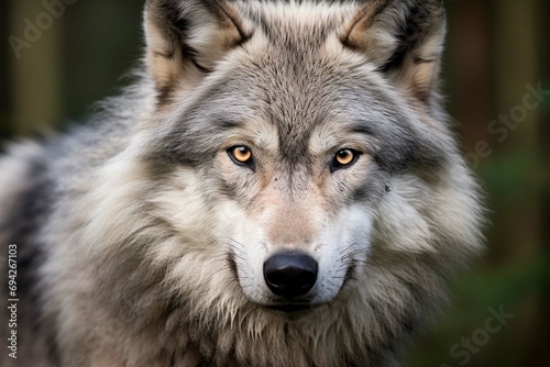 Grey Wolf  Canis lupus  Portrait