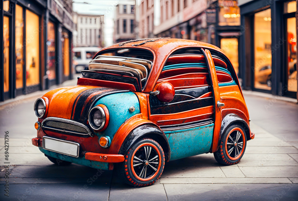 a car designed to resemble a wallet a car designed to resemble a wallet