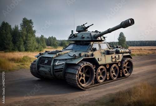 a car designed to look like a tank photo