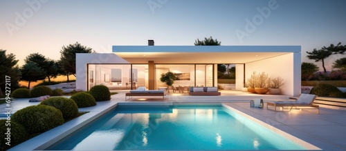 Contemporary villa with pool © 2rogan