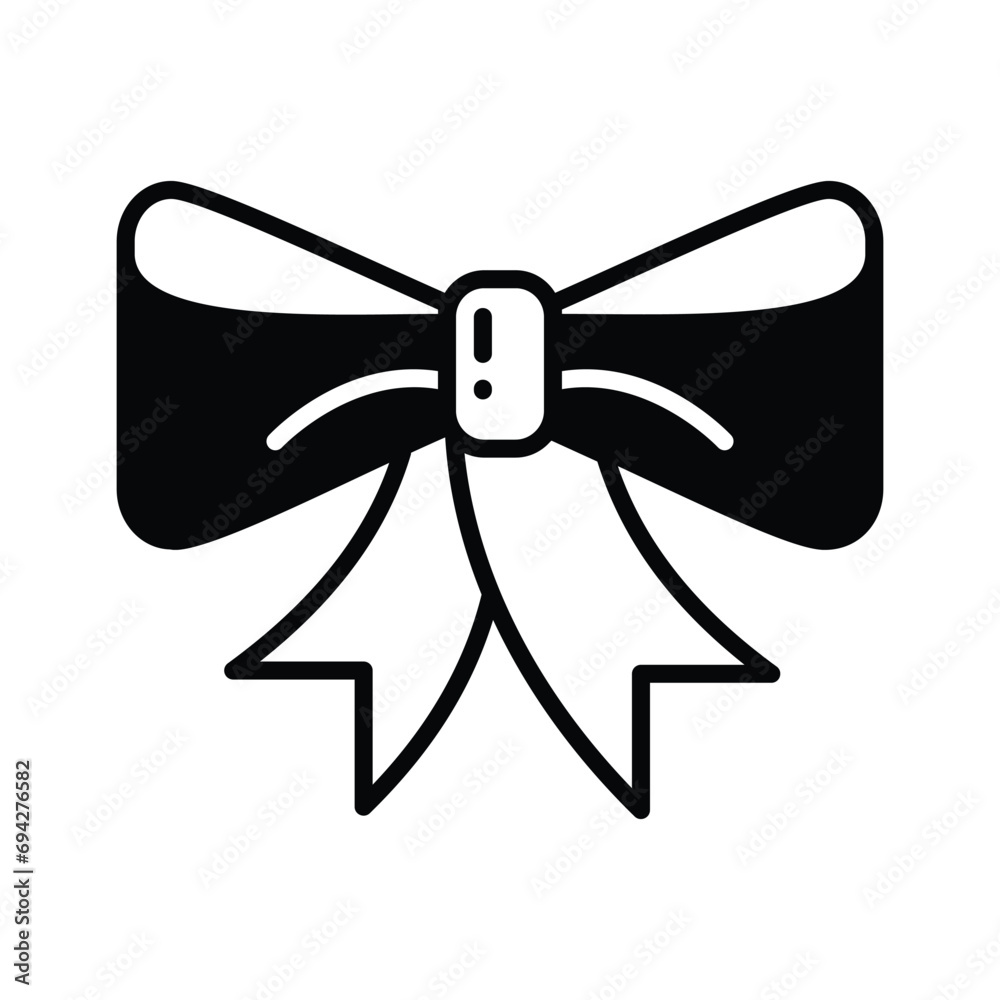 Fashion accessory, editable vector design of decorative bow Fashion accessory, editable vector design of decorative bow