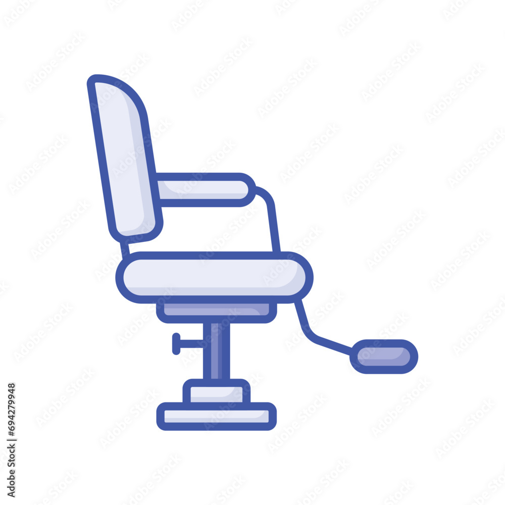 Furniture for beauty salon, hairdresser chair, barber chair vector design Furniture for beauty salon, hairdresser chair, barber chair vector design