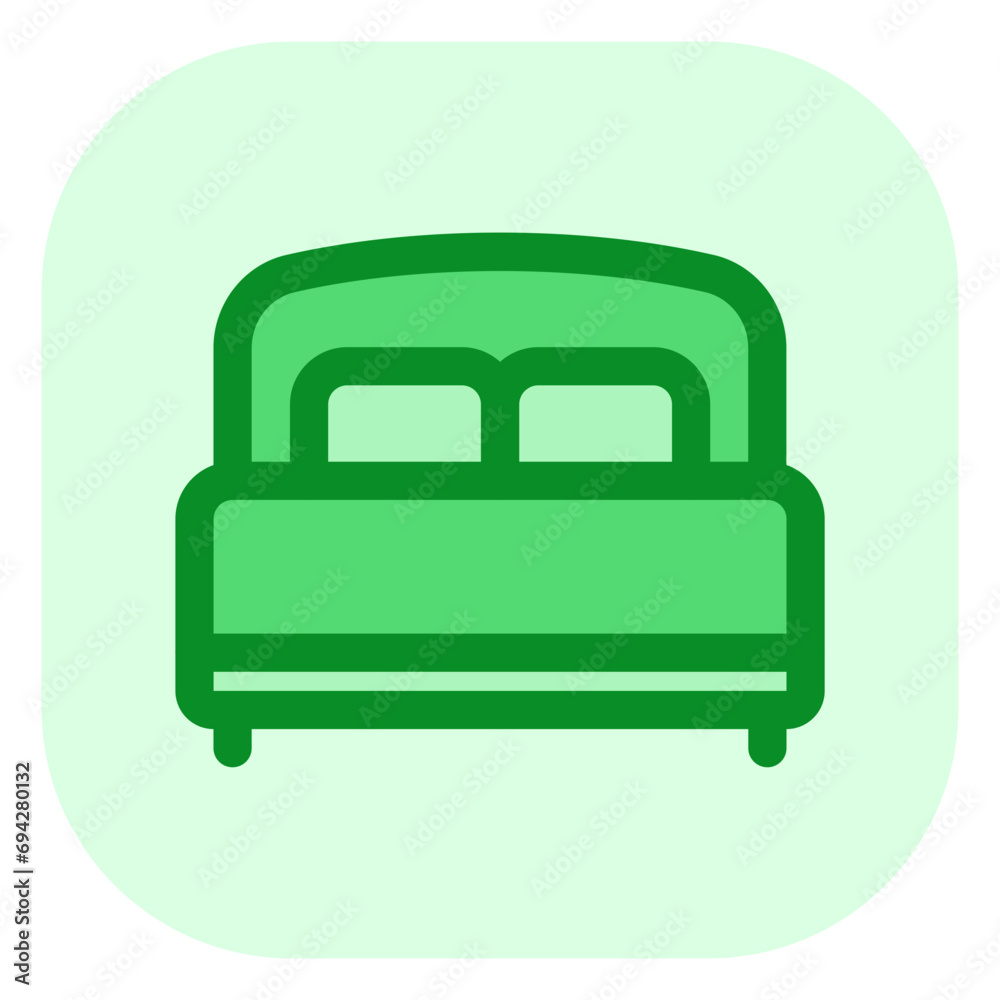 Editable double bed vector icon. Part of a big icon set family. Perfect for web and app interfaces, presentations, infographics, etc Editable double bed vector icon. Part of a big icon set family. Perfect for web and app interfaces, presentations, infographics, etc