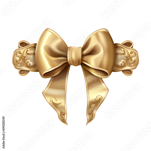 luxury a ribbon on transparent background