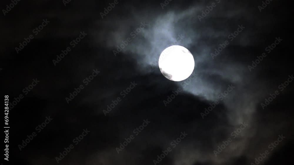 4K Timelapse Full Moon Rises by Night Sky, Halloween Spooky Moonlight, Moonset View 4K Timelapse Full Moon Rises by Night Sky, Halloween Spooky Moonlight, Moonset View