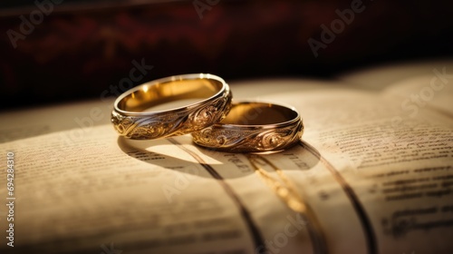 Intimate portrayal of marital rings