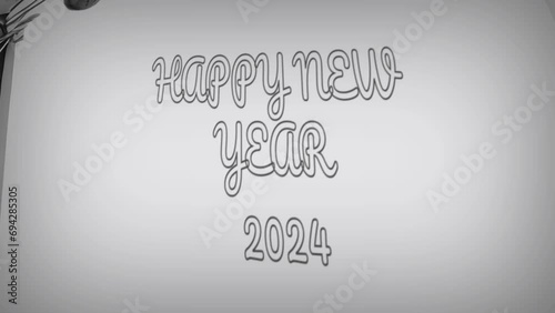 Happy New Year 2024 (Ink)