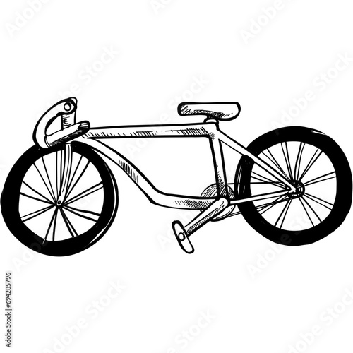 bicycle handdrawn illustration