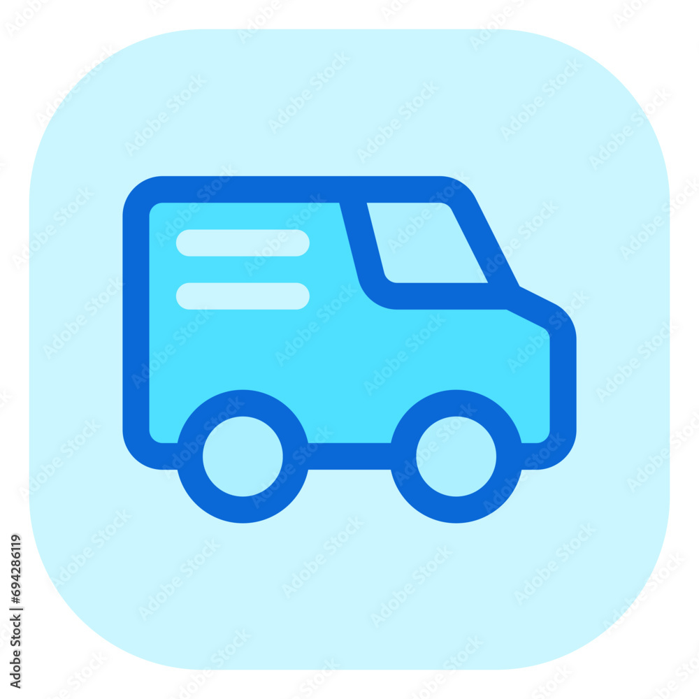 Editable delivery van vector icon. Vehicles, transportation, travel. Part of a big icon set family. Perfect for web and app interfaces, presentations, infographics, etc