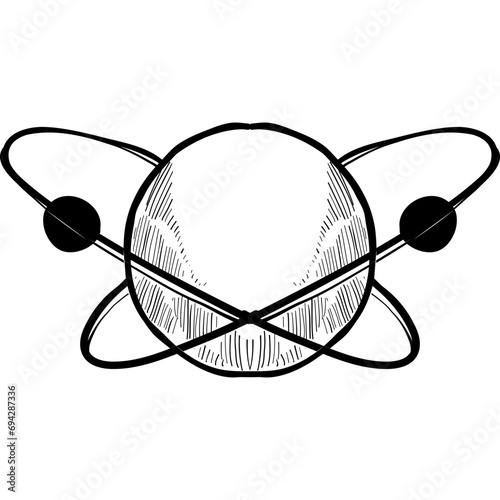 astrophysics handdrawn illustration