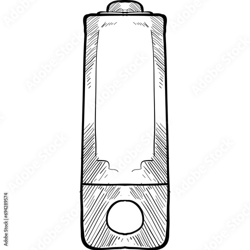 battery handdrawn illustration