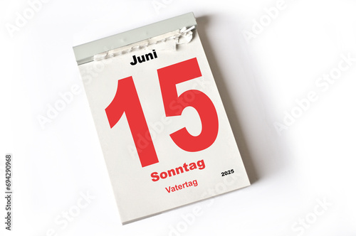  15 . Juni 2025 Vatertag