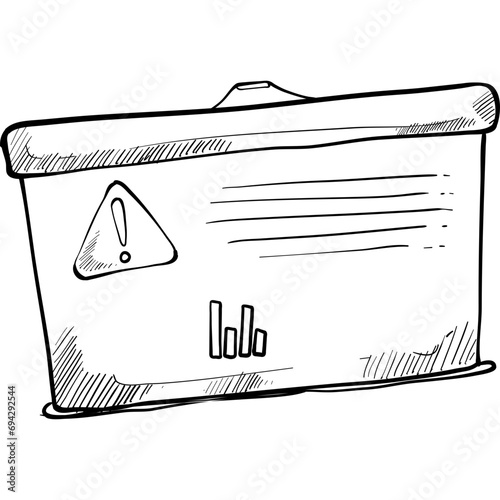 statistic report handdrawn illustration