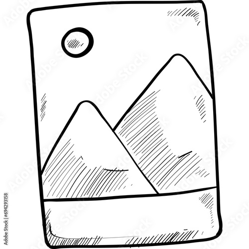 polaroid handdrawn illustration