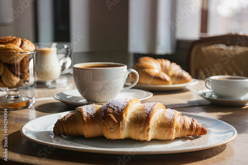 coffee and croissant