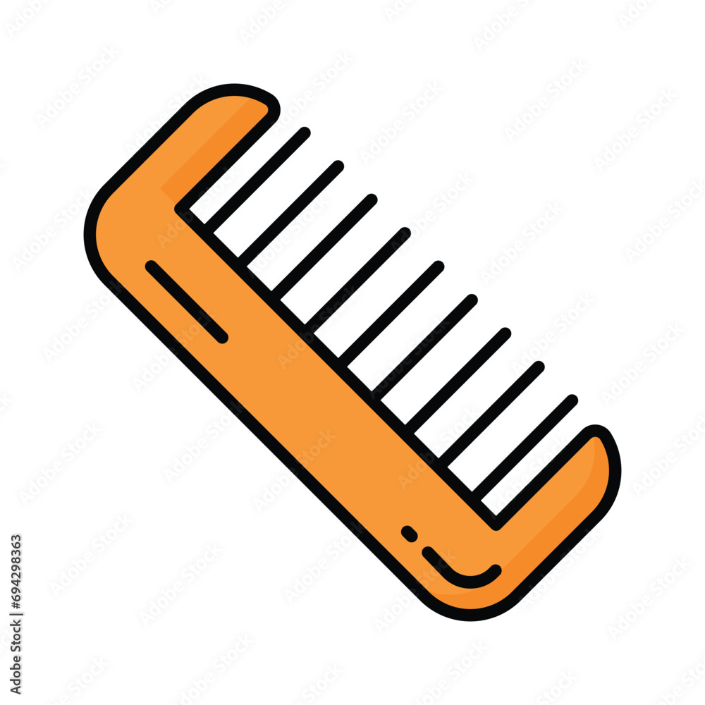 Hair comb vector design, barbershop accessories icon, ready to use