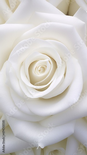 White rose . Close up. Vertical background