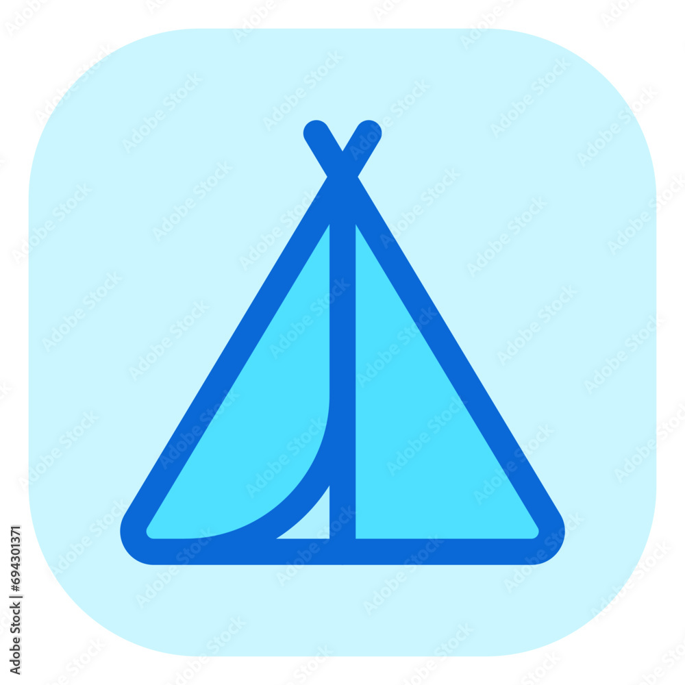 Editable tepee tent vector icon. Part of a big icon set family. Perfect for web and app interfaces, presentations, infographics, etc Editable tepee tent vector icon. Part of a big icon set family. Perfect for web and app interfaces, presentations, infographics, etc
