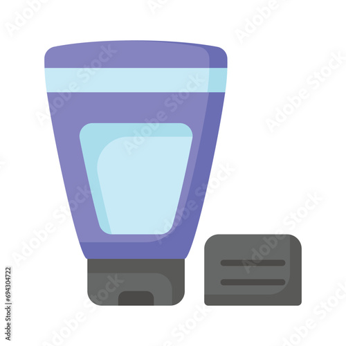 Modern icon of moisturizer lotion, isolated on white background