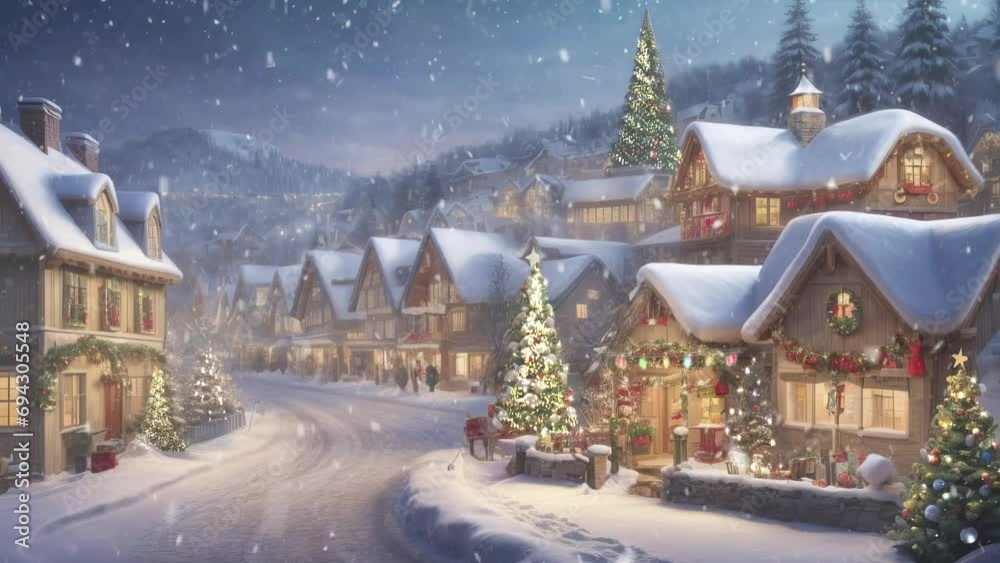 chirstmas celebration, santa claus on the street in winter chirstmas celebration, santa claus on the street in winter
