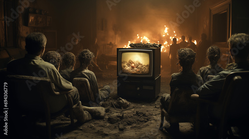 Zombies watching TV © Kepler