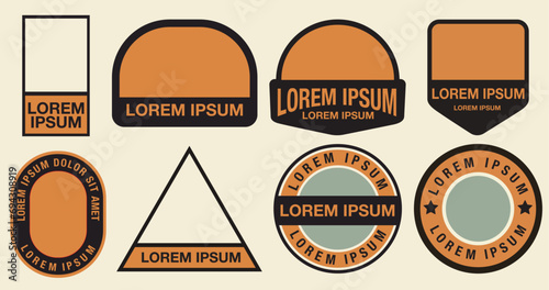 Retro Badge Designs, Shape Badge