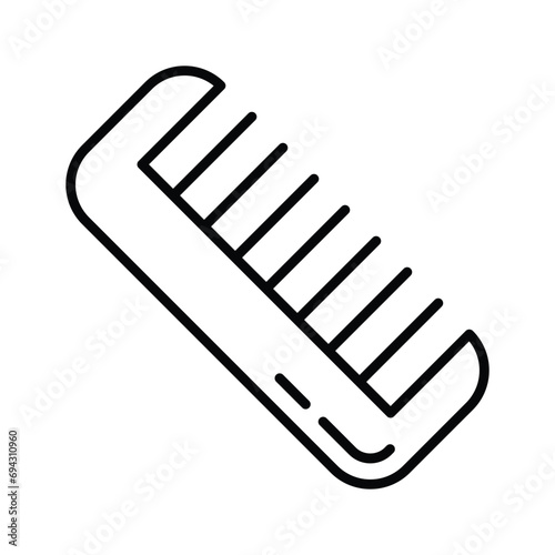 Hair comb vector design, barbershop accessories icon, ready to use