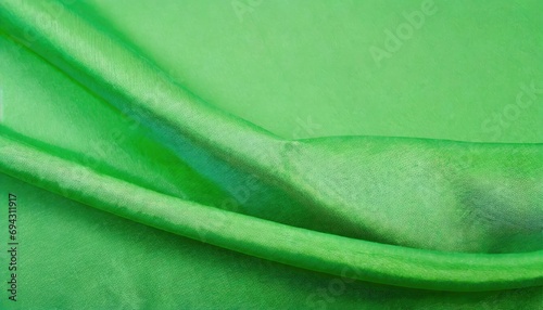 Green silk fabric wallpaper.