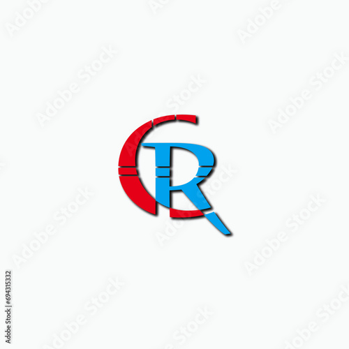 elegant letter CR monogram logo