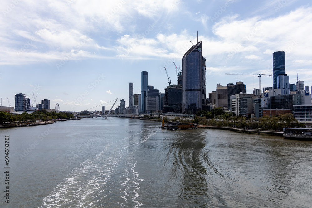 Brisbane Skyline from South Bank Brisbane Skyline from South Bank