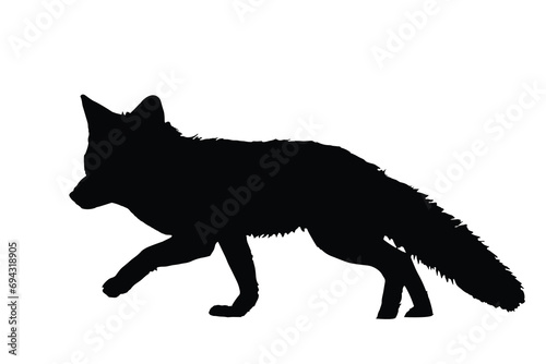 Fox Silhouette. Fox Vector Illustration. © Creative Designer