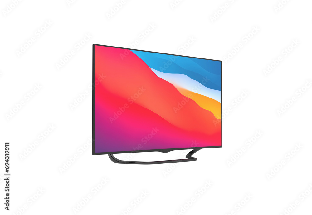 android tv angle view without shadow 3d render android tv angle view without shadow 3d render
