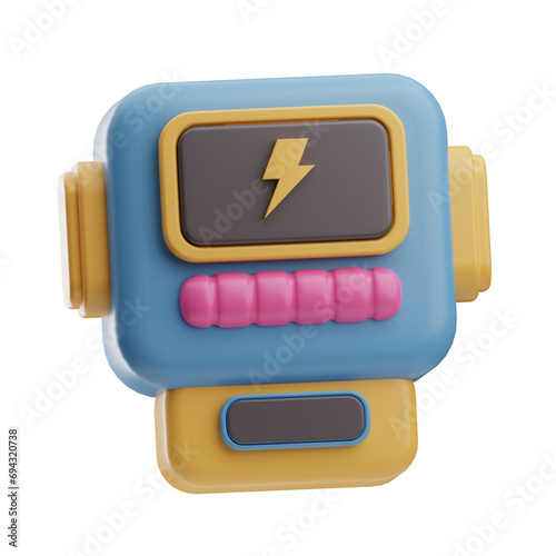 Repair Tools Object Electirc Meter 3D Illustration