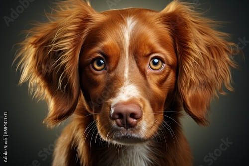 portrait of cute smiling happy puppy