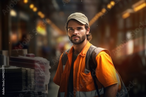 Part-time worker concept background photo