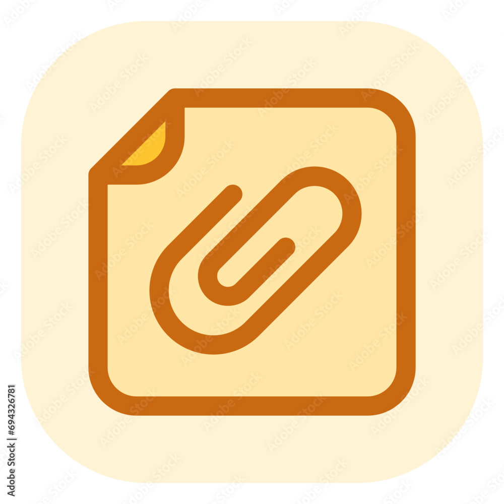 Editable vector attachment file icon. Part of a big icon set family. Perfect for web and app interfaces, presentations, infographics, etc Editable vector attachment file icon. Part of a big icon set family. Perfect for web and app interfaces, presentations, infographics, etc