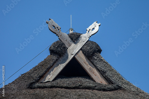 Typical Gable of an old House in Northern Germany photo