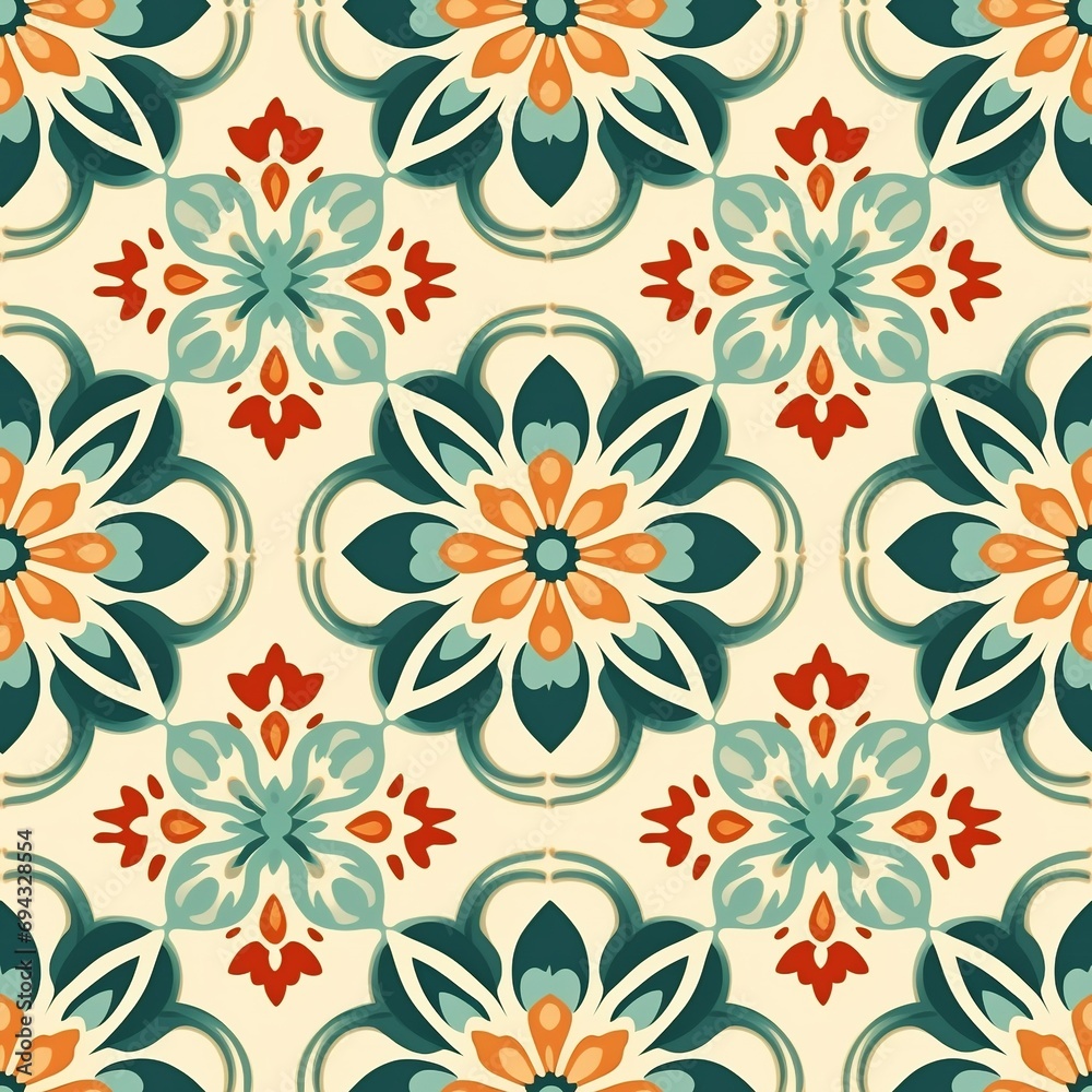 Tileable vintage pattern