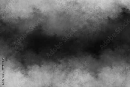 Dark gray smoke on black background