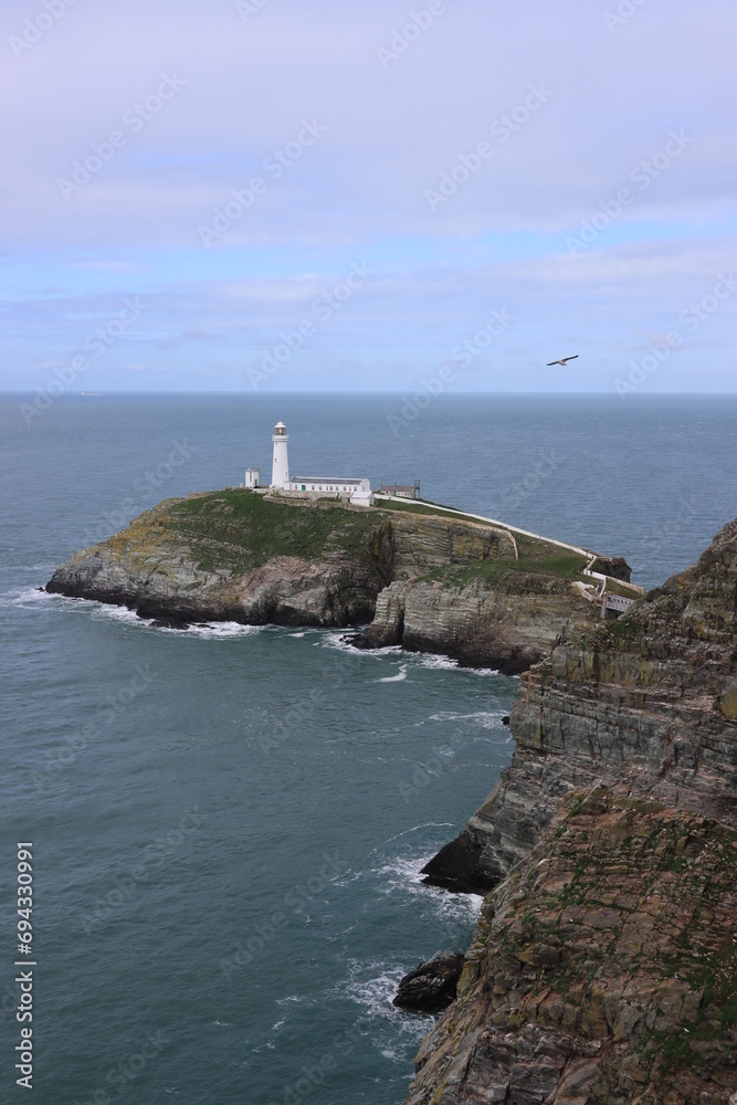 lighthouse on the coast of Wales